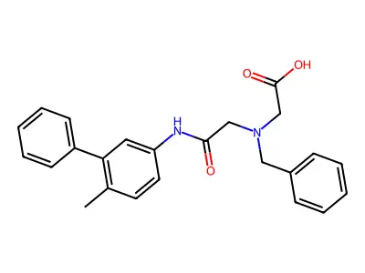 Glycine, N-benzyl-N-(6-methyl-1,1'-biphenyl-3-ylcarbamoylmethyl)- structure