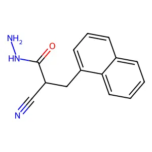 2-Cyano-3-naphthalen-1-ylpropanehydrazide structure