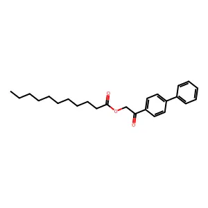 [2-Oxo-2-(4-phenylphenyl)ethyl] undecanoate structure