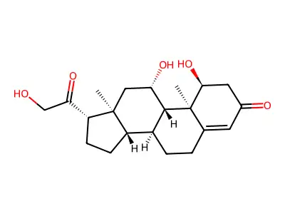 4-hydroxy-2,5-dimethyl-3,4-diphenylcyclopent-2-en-1-one structure