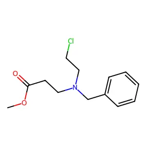 Methyl N-benzyl-N-(2-chloroethyl)-beta-alaninate structure