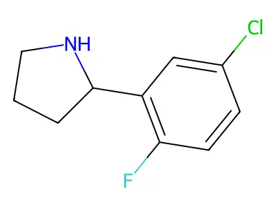 2-(5-CHLORO-2-FLUOROPHENYL)PYRROLIDINE structure