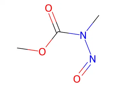 Methyl methylnitrosocarbamate structure