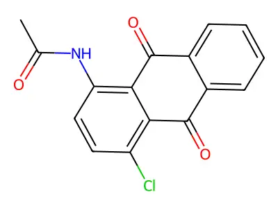 Acetamide, N-(4-chloro-9,10-dihydro-9,10-dioxo-1-anthracenyl)- structure