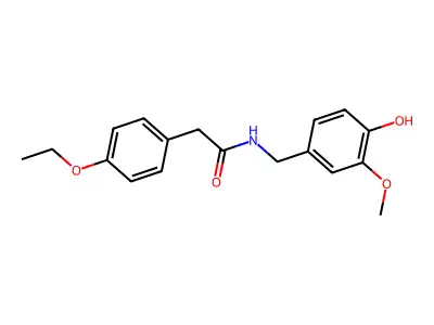 2-(对乙氧基苯基)-N-香草基乙酰胺 structure