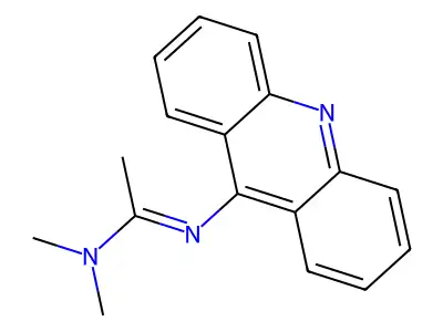 N'-(9-Acridinyl)-N,N-dimethylacetamidine structure