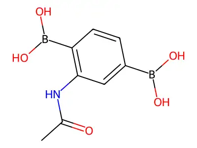 Acetanilide, 2',5'-diborono- structure