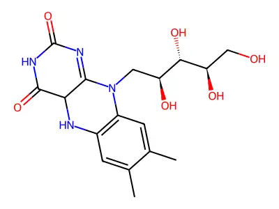 还原型核黄素 structure
