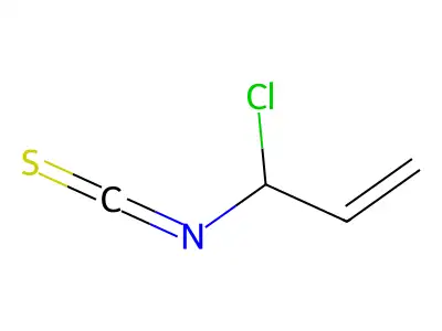 异硫氰酸-1-氯烯丙酯 structure