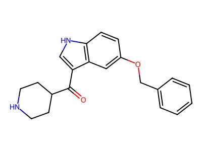 5-苄氧基-3-吲哚基-4-哌啶基甲酮 structure