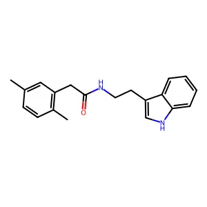 2-(2,5-dimethylphenyl)-N-[2-(1H-indol-3-yl)ethyl]acetamide structure