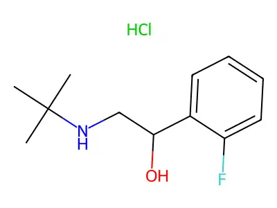 Flerobuterol hydrochloride structure
