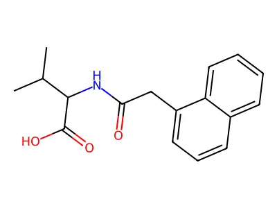 3-Methyl-2-[(1-naphthylacetyl)amino]butanoic acid structure