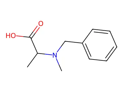 Benzyl-N-methyl-L-alanine structure