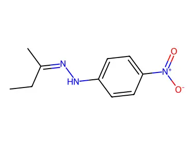 2-Butanone, 2-(4-nitrophenyl)hydrazone structure