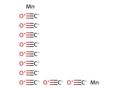 十羰基二锰 structure