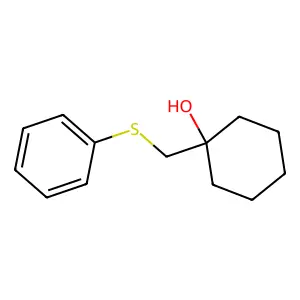 1-[(Phenylthio)methyl]cyclohexanol structure