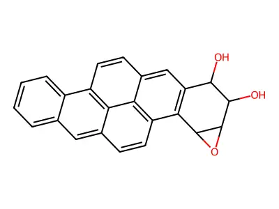 (+-)-3-alpha,4-alpha-Epoxy-1,2,3,4-tetrahydrobenzo(b,def)chrysene-1-beta,2-alpha-diol structure