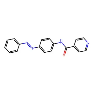 Pyridine-4-carboxamide, N-(4-phenylazophenyl)- structure