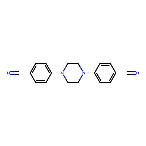 4-[4-(4-Cyanophenyl)piperazin-1-yl]benzonitrile structure