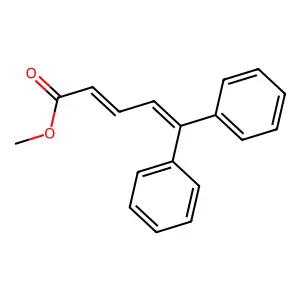 5,5-二苯基-2,4-戊二烯酸甲酯 structure