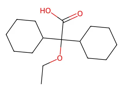 二环己基乙氧基乙酸 structure