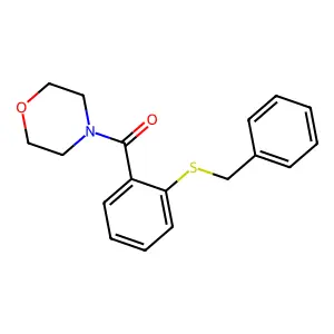 (2-Benzylsulfanylphenyl)-morpholin-4-ylmethanone structure