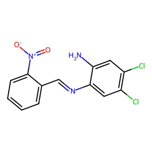 4,5-Dichloro-n-[(e)-(2-nitrophenyl)methylidene]benzene-1,2-diamine structure