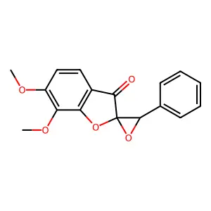 6,7-Dimethoxyaurone epoxide structure