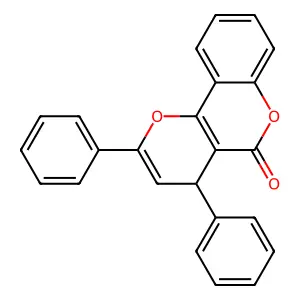 2,4-diphenyl-4H-pyrano[3,2-c]chromen-5-one structure