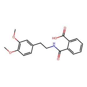 2-{[2-(3,4-Dimethoxyphenyl)ethyl]carbamoyl}benzoic acid structure