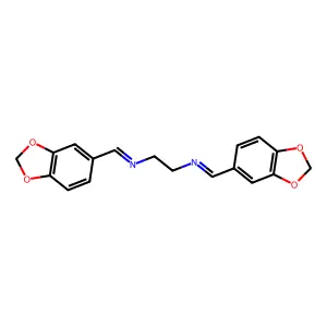 N,N'-Bis(piperonylidene)ethylenediamine structure