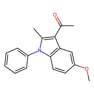 1-(5-methoxy-2-methyl-1-phenyl-1H-indol-3-yl)ethanone structure