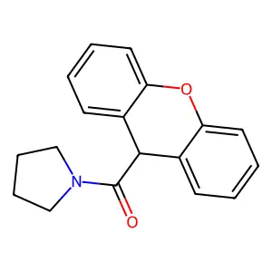pyrrolidin-1-yl(9H-xanthen-9-yl)methanone structure