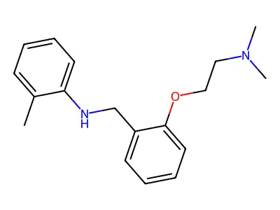 o-Toluidine, N-(o-(2-(dimethylamino)ethoxy)benzyl)- structure