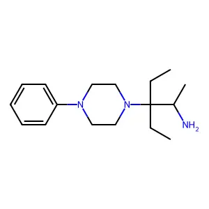 1-(Diethylaminopropyl)-4-phenylpiperazine structure