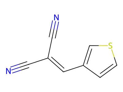3-噻吩亚甲基丙二腈 structure