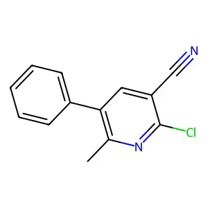 2-Chloro-6-methyl-5-phenylnicotinonitrile structure