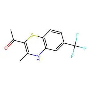 Ethanone, 1-[3-methyl-6-(trifluoromethyl)-4H-1,4-benzothiazin-2-yl]- structure