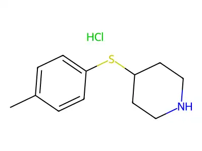 4-((4-Chlorophenyl)thio)piperidine structure