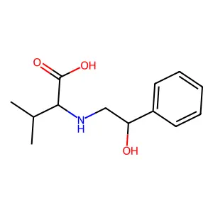 L-Valine, N-(2-hydroxy-2-phenylethyl)- structure