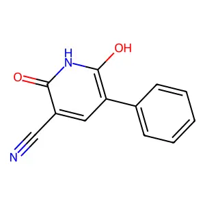 2,6-Dihydroxy-5-phenylnicotinonitrile structure