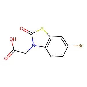 2-(6-Bromo-2-oxobenzo[d]thiazol-3(2H)-yl)acetic acid structure