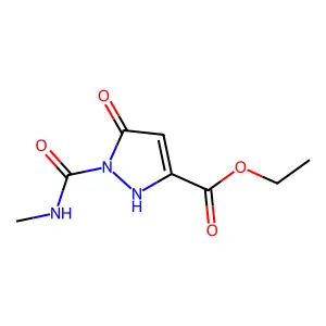 ethyl 5-hydroxy-1-[(methylamino)carbonyl]-1H-pyrazole-3-carboxylate structure