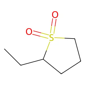2-Ethyltetrahydrothiophene 1,1-dioxide structure