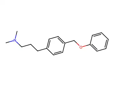 1-Propylamine, N,N-dimethyl-3-(p-(phenoxymethyl)phenyl)- structure