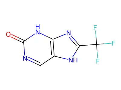 1,3-Dihydro-8-(trifluoromethyl)-2H-purin-2-one structure