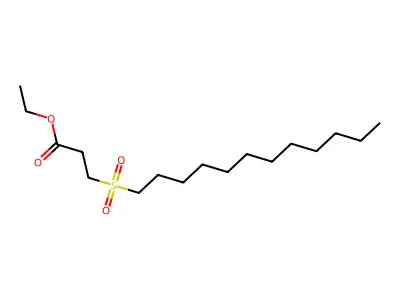 Ethyl 3-(dodecylsulfonyl)propanoate structure