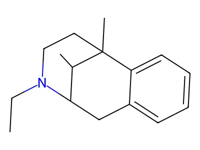 2,6-Methano-3-benzazocine, 1,2,3,4,5,6-hexahydro-6,11-dimethyl-3-ethyl- structure
