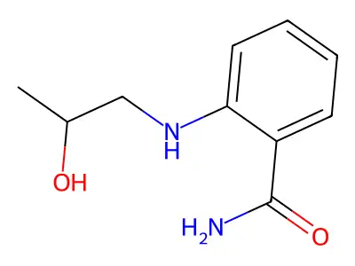 2-((2-羟丙基)氨基)苯甲酰胺 structure